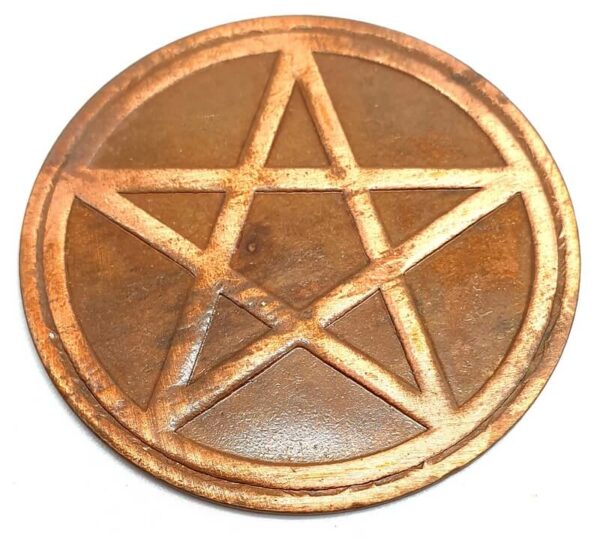 Pin's de poche Pentacle Cuivre 4 cm