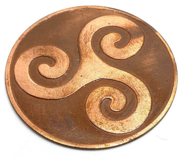 Pin's de poche Triskell Cuivre 4 cm
