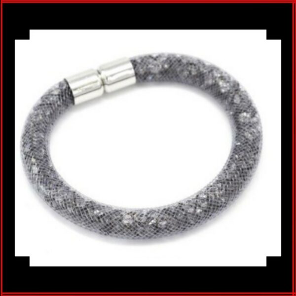 Bracelet magnétique résille noir