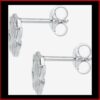 Clous d'oreilles acier argent Fleur de Lotus – Image 2