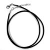 Collier argent antique pendentif opaline sur cordon – Image 2