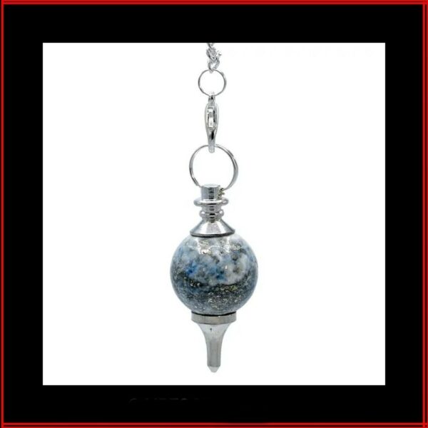 Pendule sephoroton laiton argent lapis lazuli