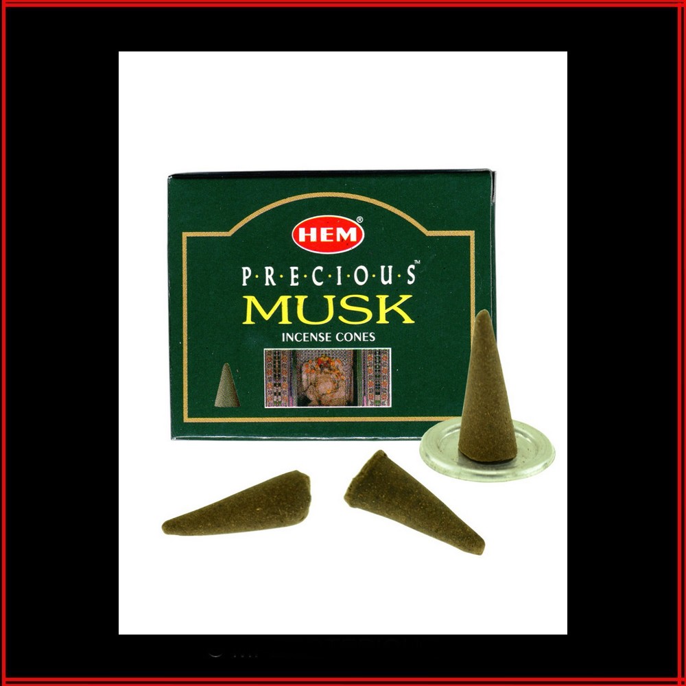 10 CONES ENCENS MUSK PRECIEUX HEM