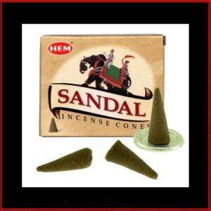 10 CONES ENCENS BOIS DE SANTAL HEM