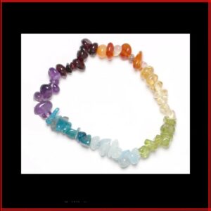 Bracelet baroque 7 chakras en pierres naturelles