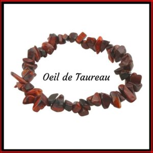 Bracelet baroque en oeil de taureau élastique