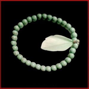 Bracelet Howlite verte élastique 6 mm