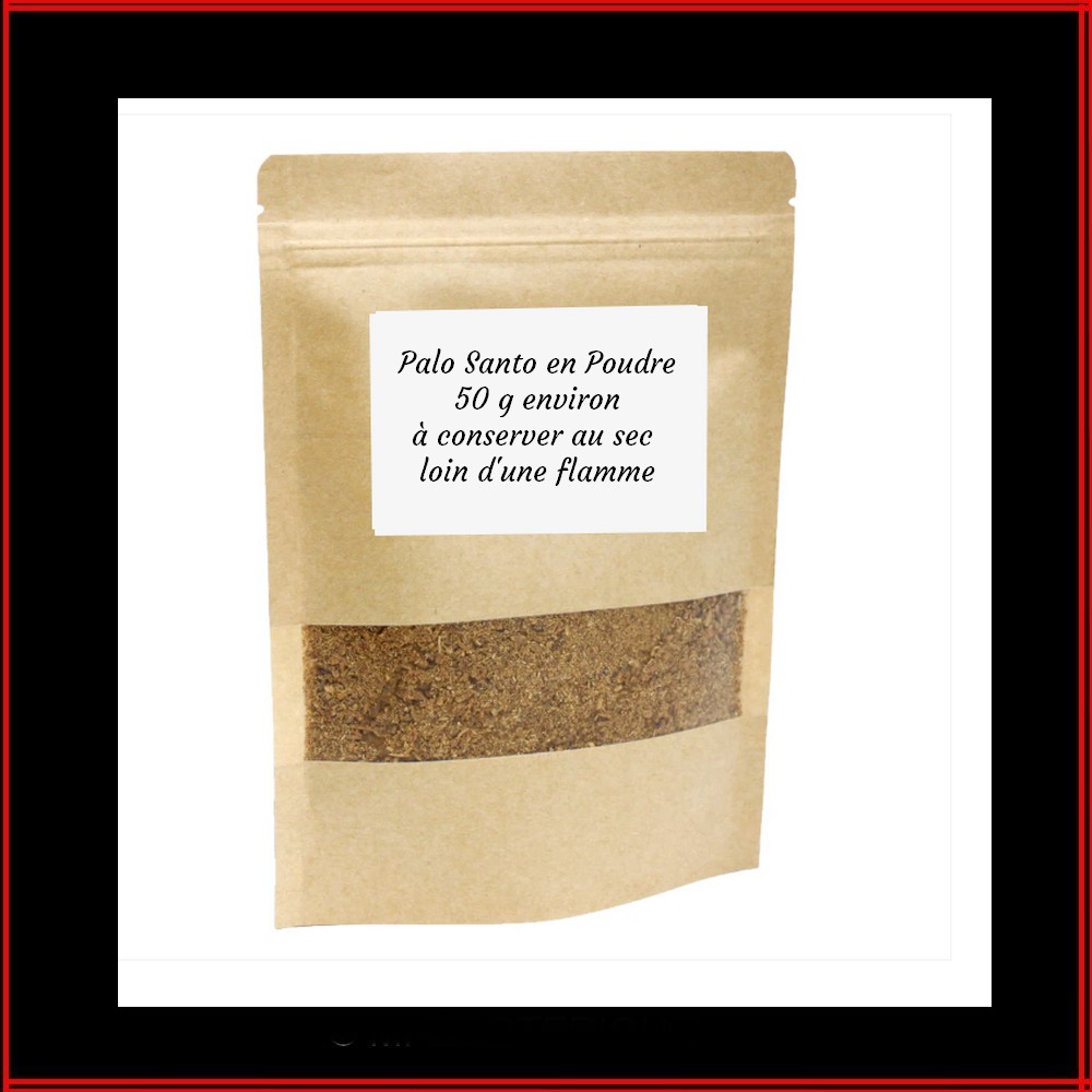 Poudre de Palo Santo qualité prénium dans sachet kraft 50 g