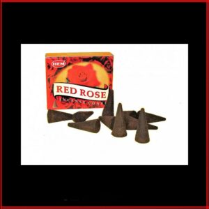 CONE ENCENS ROSE ROUGE HEM